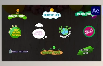 Download Nature <span class='badge badge-warning'>Emoji</span> Titles for After Effects (Videohive 36570008) - AE Project