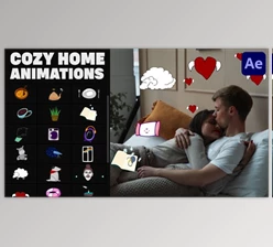 Download Cozy Home Stickers for After Effects (Videohive 36767785) - AE Project