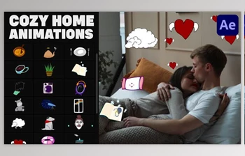 Download Cozy <span class='badge badge-warning'>Home</span> Stickers for After Effects (Videohive 36767785) - AE Project