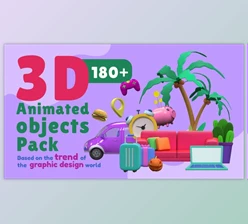 Download 3D Animated Objects Pack (Videohive 40371627) - AE Project