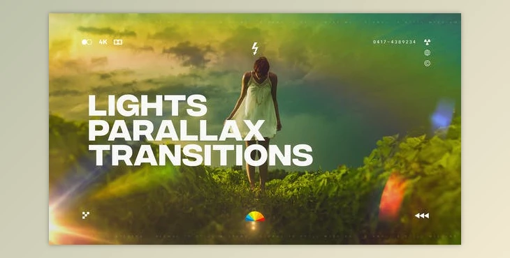Download Parallax Lights Transitions (Videohive 38885998) - AE Project