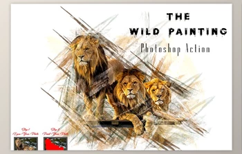 Download The <span class='badge badge-warning'>Wild</span> Painting Photoshop Action CreativeMarket - 10320676