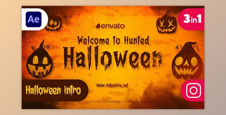 Download Halloween Titles || Halloween Intro (3 in 1) (Videohive 40115534) - AE Project