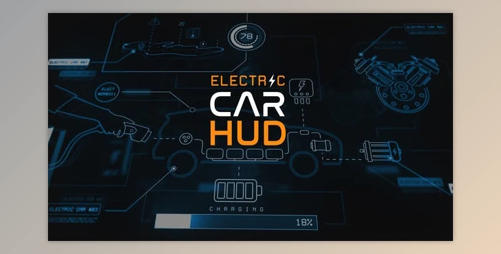 Download Electric Car HUD (Videohive 39149452) - AE Project