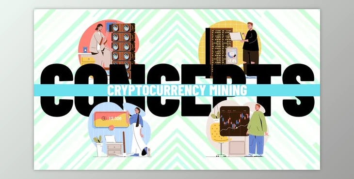 Download Cryptocurrency mining – Scene Situation (Videohive 34402072) - AE Project