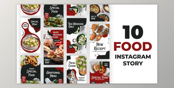 Download Food Liquid Style Instagram Stories (Videohive 34403522) - AE Project