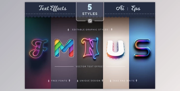 Download Set 5 Fantasy Editable Text Effects CreativeMarket - 10312332