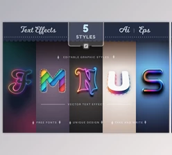 Download Set 5 Fantasy Editable Text Effects CreativeMarket - 10312332