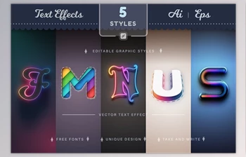 Download Set 5 Fantasy Editable Text <span class='badge badge-warning'>Effects</span> CreativeMarket - 10312332