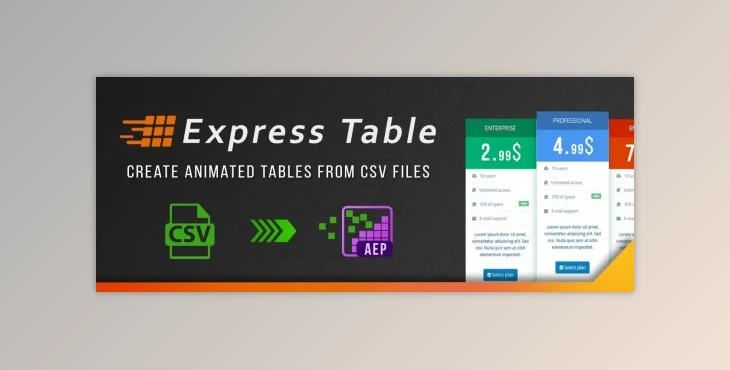 Download Express Table - aescripts + aeplugins v1.2