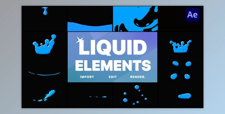 Download Liquid Elements | After Effects (Videohive 34031036) - AE Project