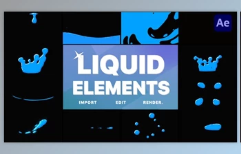 Download Liquid Elements | After <span class='badge badge-warning'>Effects</span> (Videohive 34031036) - AE Project