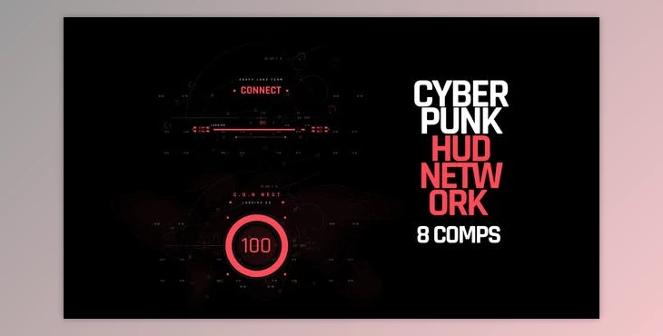 Download HUD Cyberpunk Network (Videohive 40491205) - AE Project
