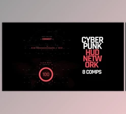 Download HUD Cyberpunk Network (Videohive 40491205) - AE Project