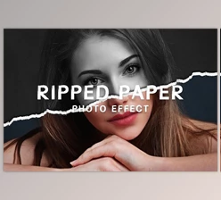 Download Ripped Paper Photo Effect CreativeMarket - 10361399