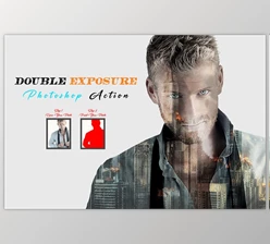 Download Double Exposure Photoshop Action CreativeMarket - 10351648