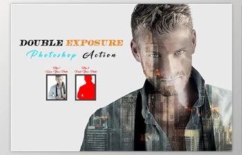 Download <span class='badge badge-warning'>Double</span> Exposure Photoshop Action CreativeMarket - 10351648