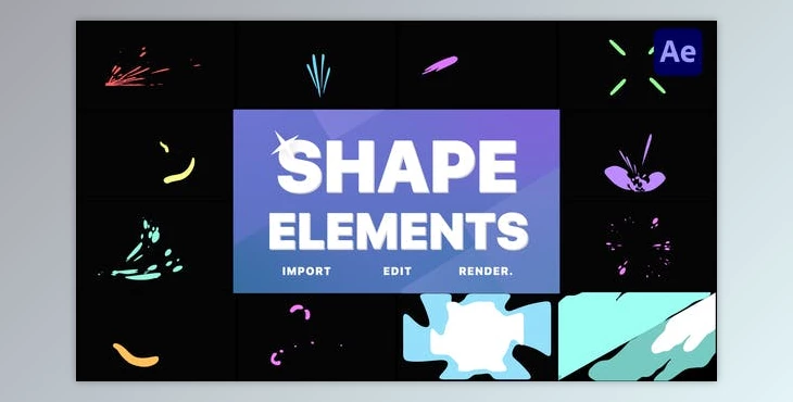 Download Shapes Elements | After Effects (Videohive 33982769) - AE Project