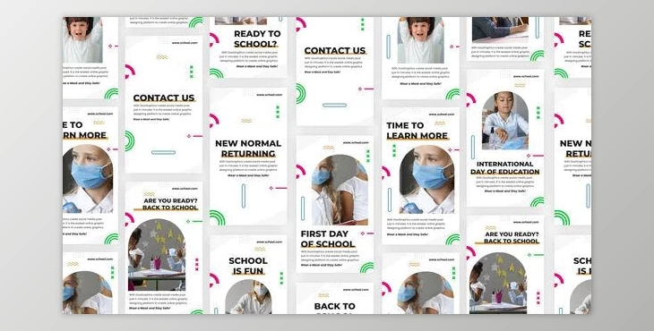 Download Back School Instagram Story Pack (Videohive 33992205) - AE Project
