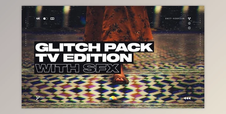 Download TV Glitch Transitions (Videohive 38524149) - AE Project