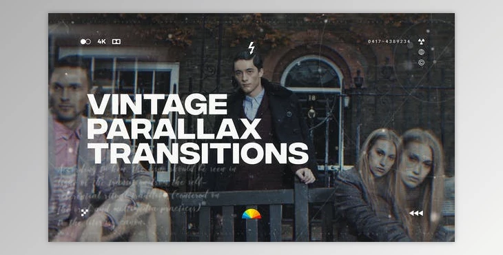 Download Parallax Vintage Transitions (Videohive 38886230) - AE Project