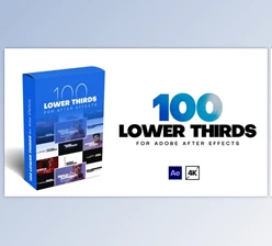 Download 100 Lower Thirds (Videohive 39770230) - AE Project