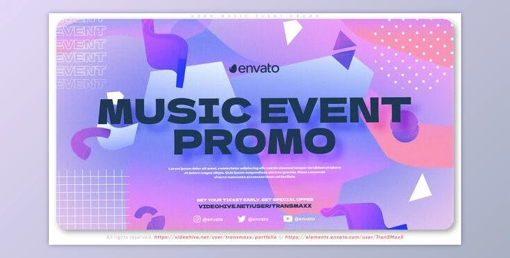 Download Neon Music Event Promo (Videohive 40574975) - AE Project