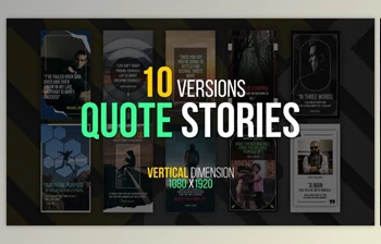 Download <span class='badge badge-warning'>10</span> Quote Stories (Videohive 40695573) - AE Project