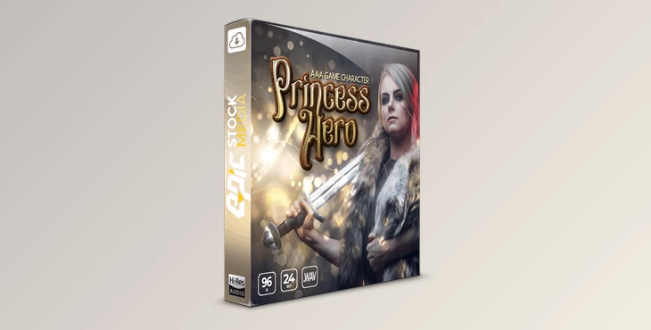 Download Epic Stock Media AAA Game Character Princess Hero WAV