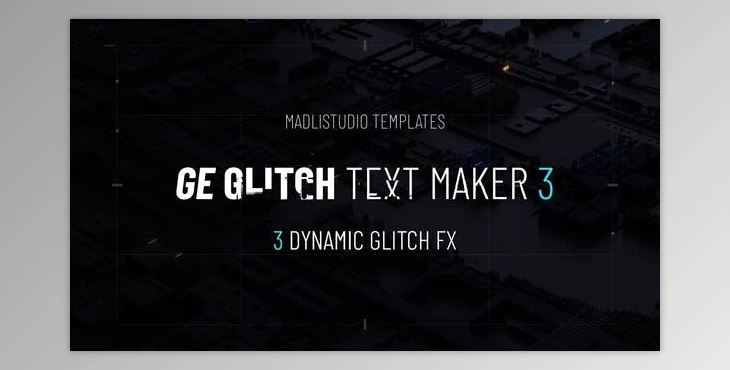 Download Ge Glitch Text Maker 3 (Videohive 30268108) - AE Project