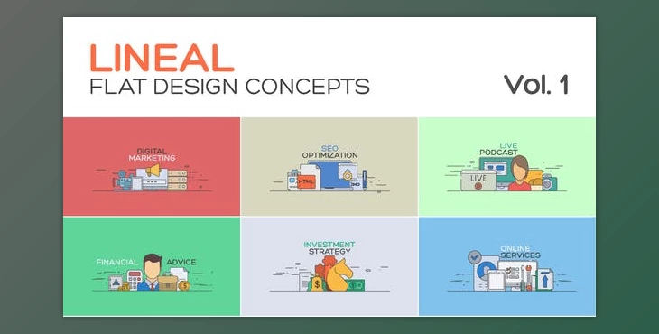 Download Flat Concept Design Vol 1 (Videohive 39677786) - AE Project