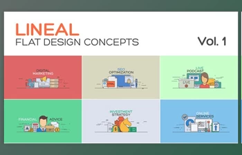 Download Flat <span class='badge badge-warning'>Concept</span> Design Vol 1 (Videohive 39677786) - AE Project