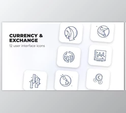 Download Currency & Exchange- user interface icons (Videohive 39695718) - AE Project