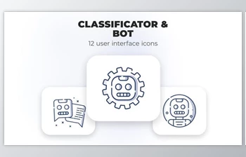 Download Classificator & Bot- user <span class='badge badge-warning'>interface</span> icons (VideoHive 39695497) - AE Project