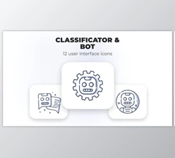 Download Classificator & Bot- user interface icons (VideoHive 39695497) - AE Project