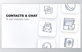 Download Contacts & Chat- user <span class='badge badge-warning'>interface</span> icons (Videohive 39695599) - AE Project