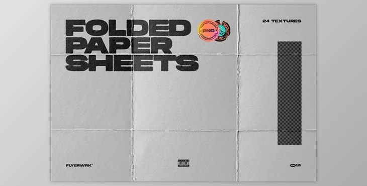 Download Folded Paper Sheets CreativeMarket - 6247209