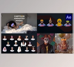 Download Cartoon Animated Masks for After Effects (Videohive 39696791) - AE Project