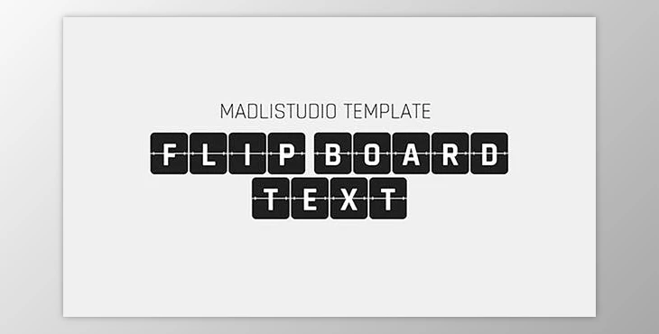 Download 3D Flip Board Text (Videohive 35057091) - AE Project