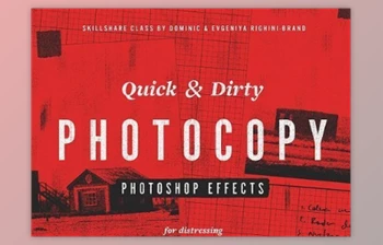 Download Quick & <span class='badge badge-warning'>Dirty</span> Photocopy Effects in Photoshop