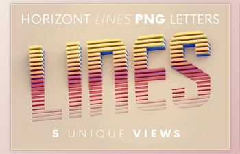 Download Horizontal <span class='badge badge-warning'>Lines</span> - 3D Lettering <span class='badge badge-warning'>Creativemarket</span> - 6096945