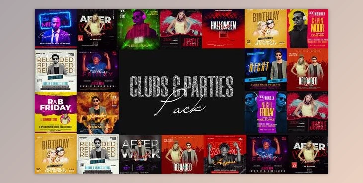 Download Clubs & Parties Pack (Videohive 40441641) - AE Project