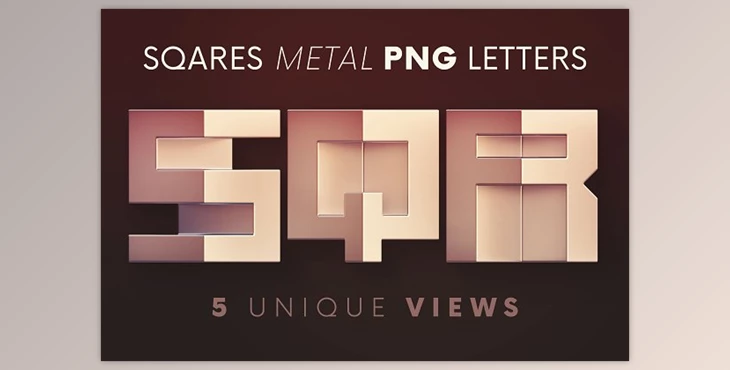 Download Squares Geometric – 3D Lettering Creativemarket - 6096507