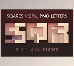Download Squares Geometric – 3D Lettering Creativemarket - 6096507