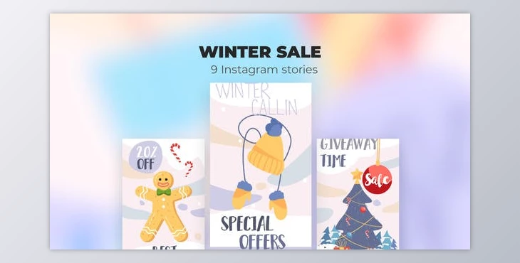 Download Winter sale - Instagram stories (Videohive 39986066) - AE Project