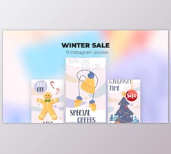 Download Winter sale - Instagram stories (Videohive 39986066) - AE Project
