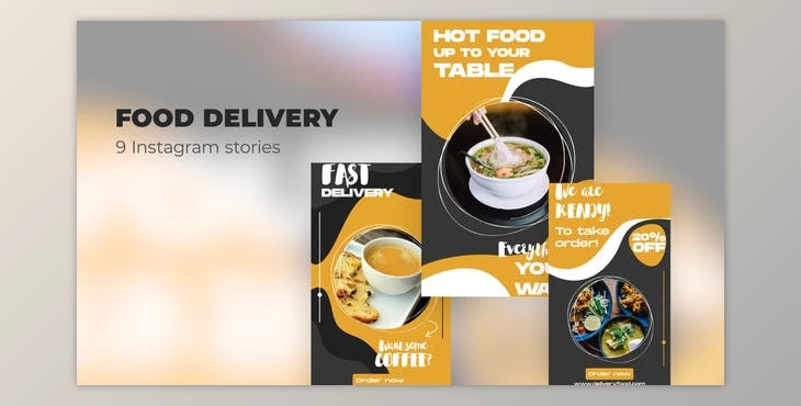 Download Food Delivery - Instagram stories (Videohive 39985762) - AE Project