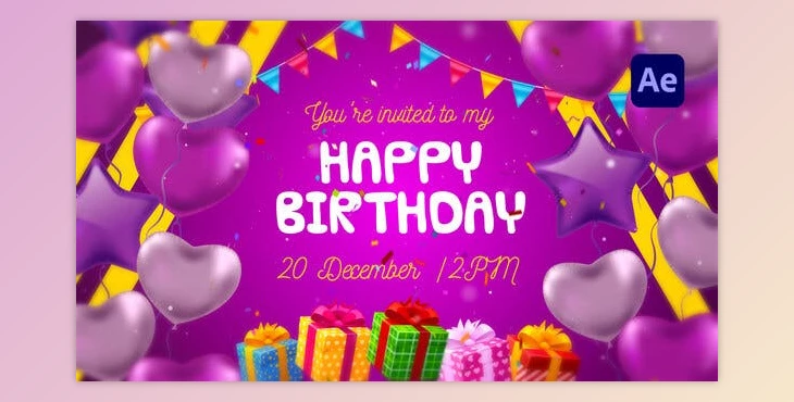 Download Happy Birhday (Videohive 39730924) - AE Project