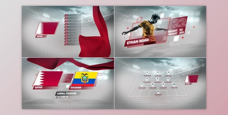 Download Soccer Package – Qatar 2022 (Videohive 39973684) - AE Project