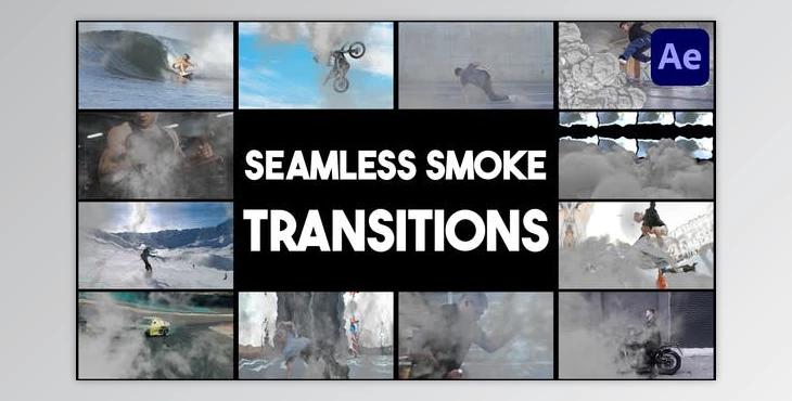 Download Seamless Smoke Transitions for After Effects (Videohive 39671974) - AE Project